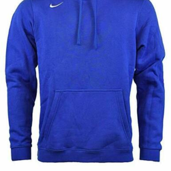 Nike Men's Pullover Fleece Club Hoodie Royal Large - Picture 2 of 3